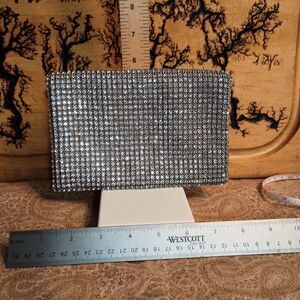 VTG Walborg Aurora Borealis Rhinestone Clutch Bag Hong Kong Mid Century Wedding